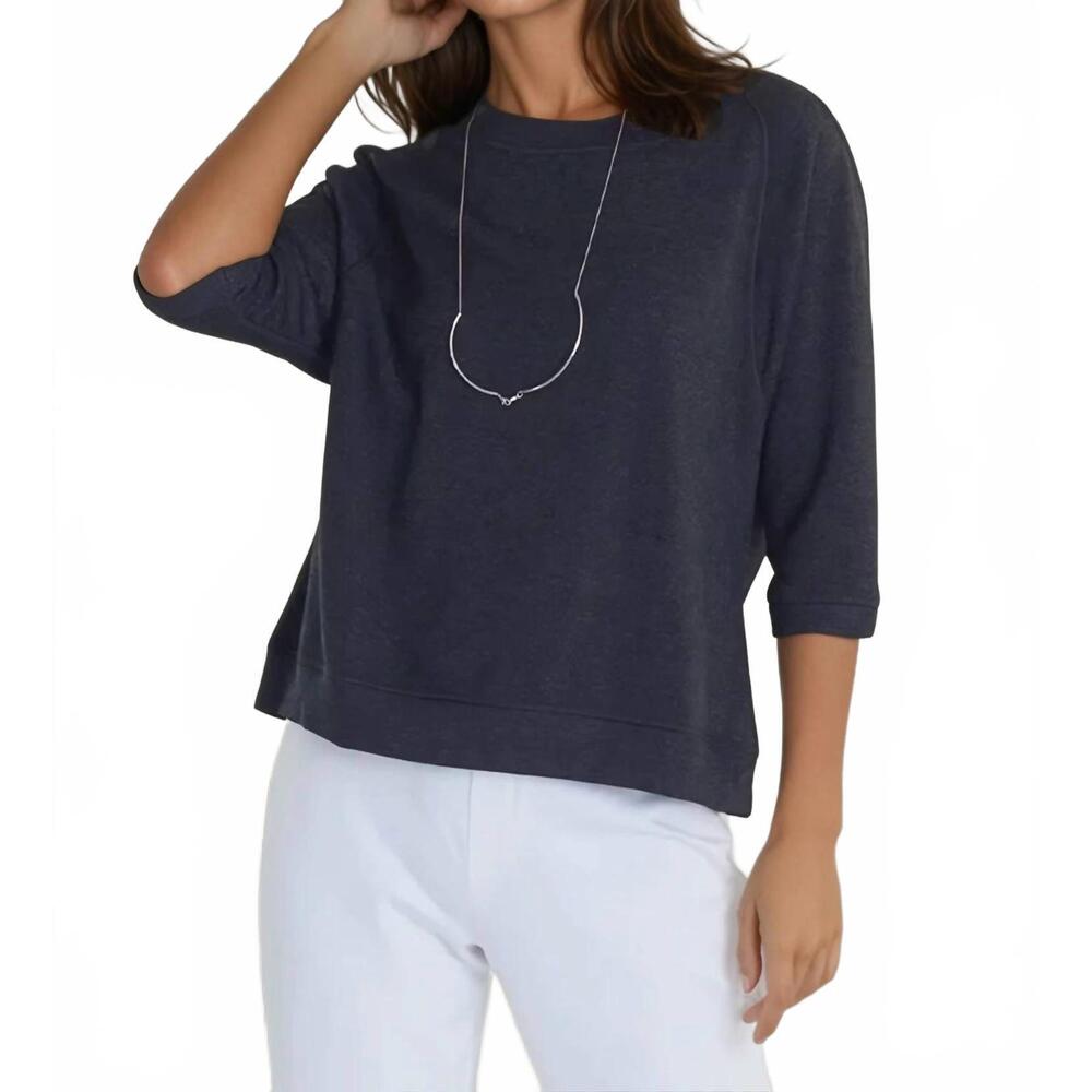 NEW BUKI lounger crew sweatshirt in gray